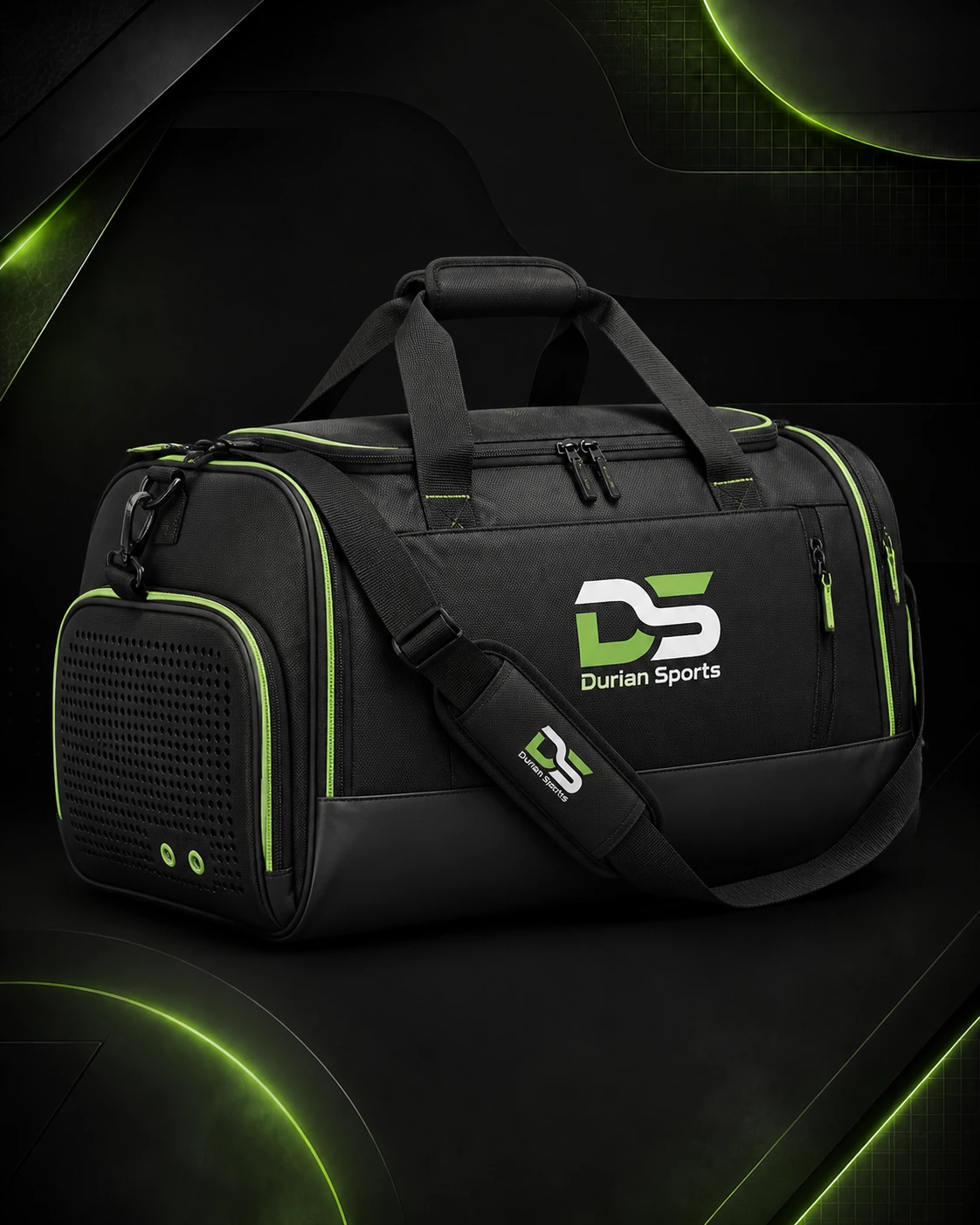Shoe-Compartment Gym Bag