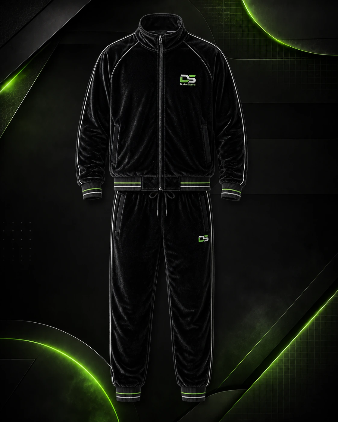 Velour Tracksuit Set