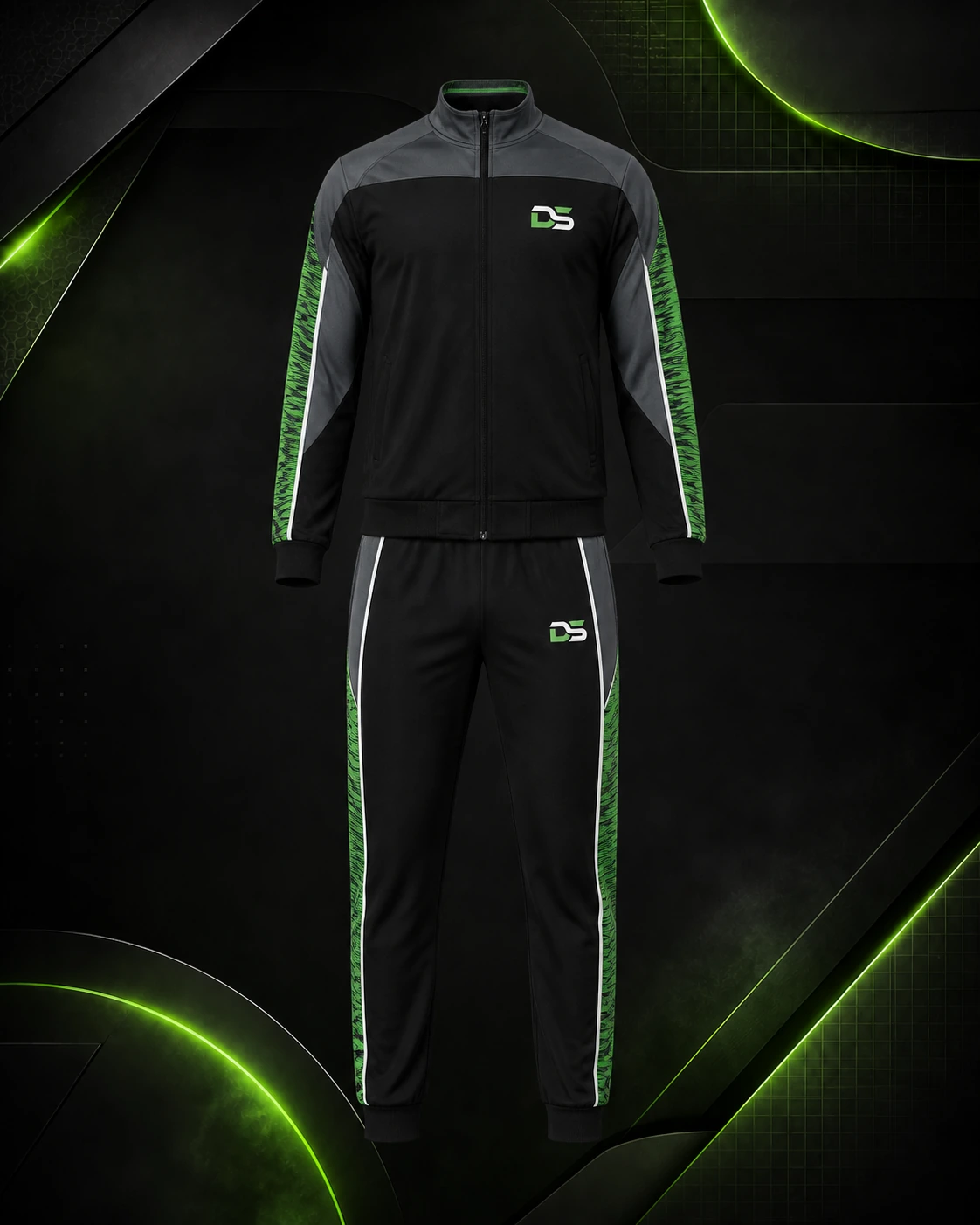 Two-Tone Tracksuit Set