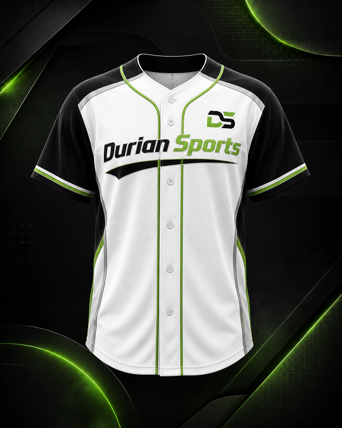 Button-Front Baseball Jersey
