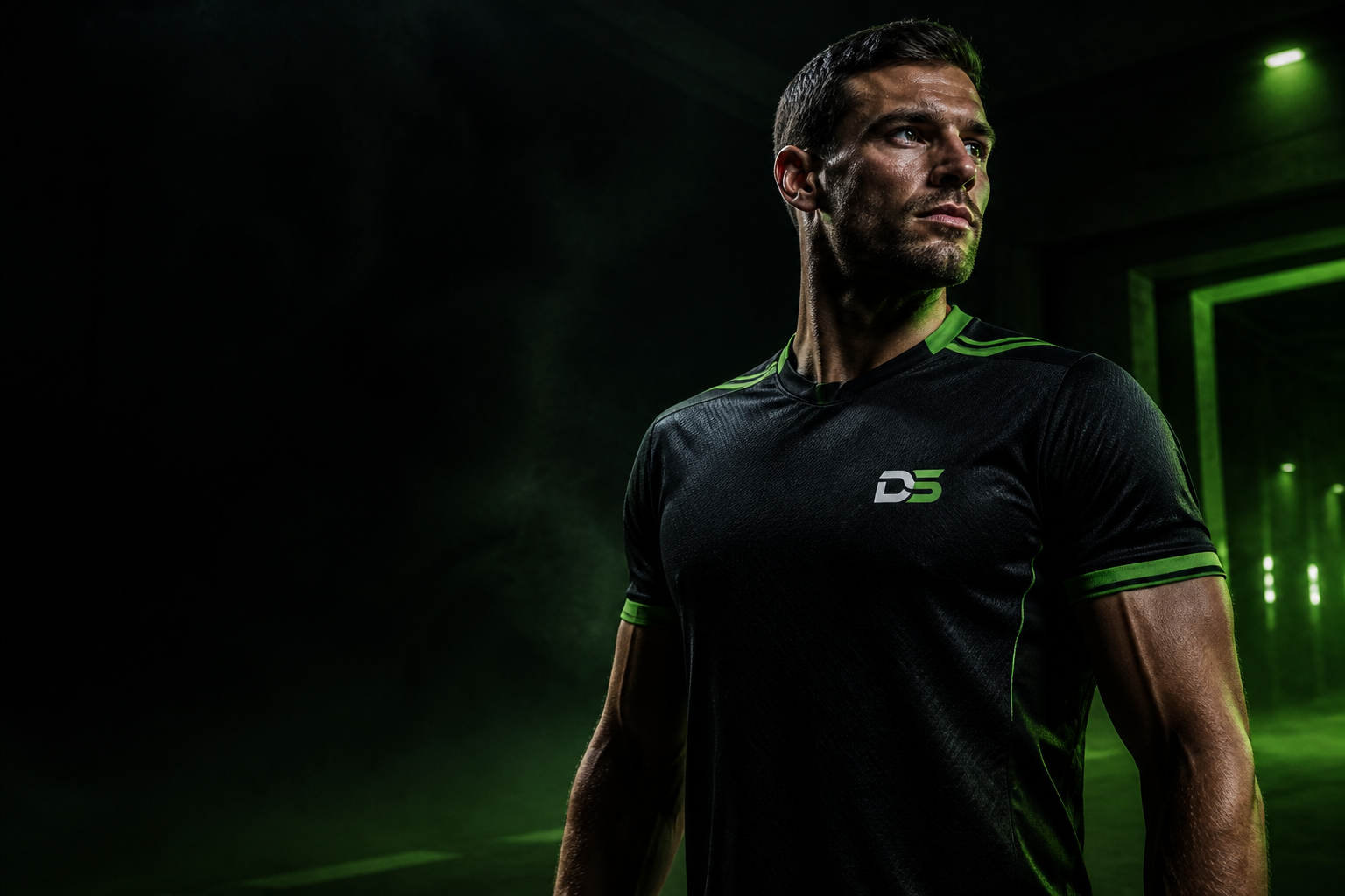 Athlete in custom black Durian Sports performance jersey